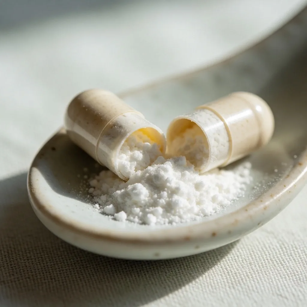 Probiotic capsule with powder